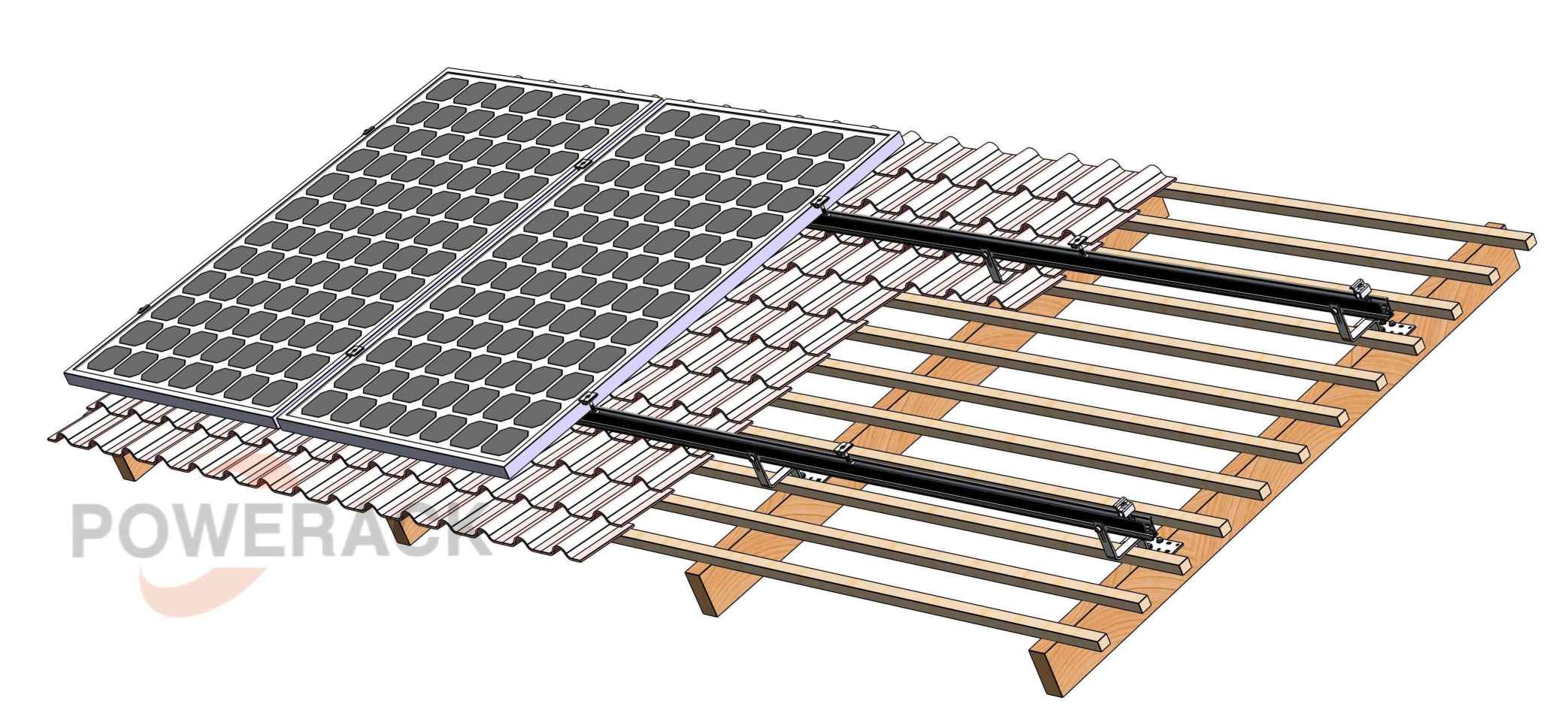 Les kits de montage solaire --- toit en tuiles