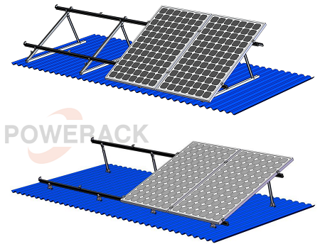 Système solaire inclinable pour une production d'énergie plus élevée