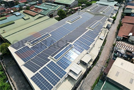 Système de montage sur toit en tôle Powerack aux Philippines