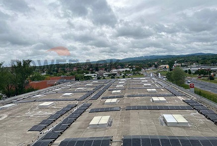 Système de montage lesté Powerack A en Hongrie