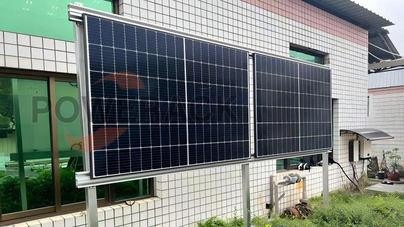 PV mounted fence system